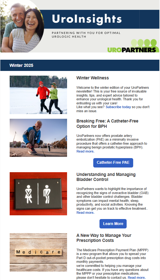 UroInsights Winter Newsletter